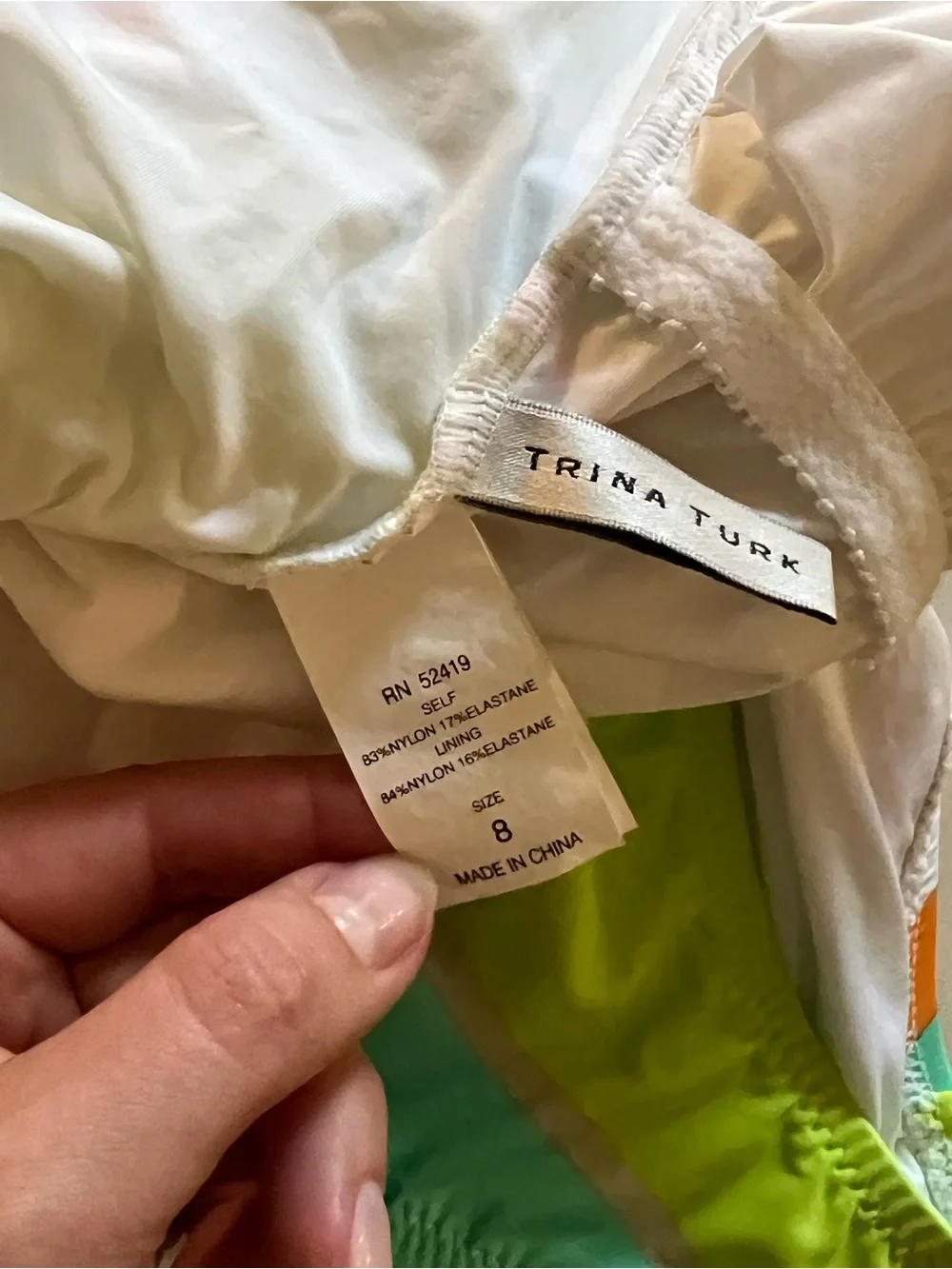 Trina Turk Onepiece swim size 8 - Picture 4 of 5